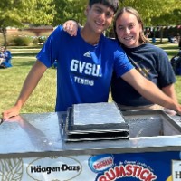 Leo and Jacey ice cream cart GLF